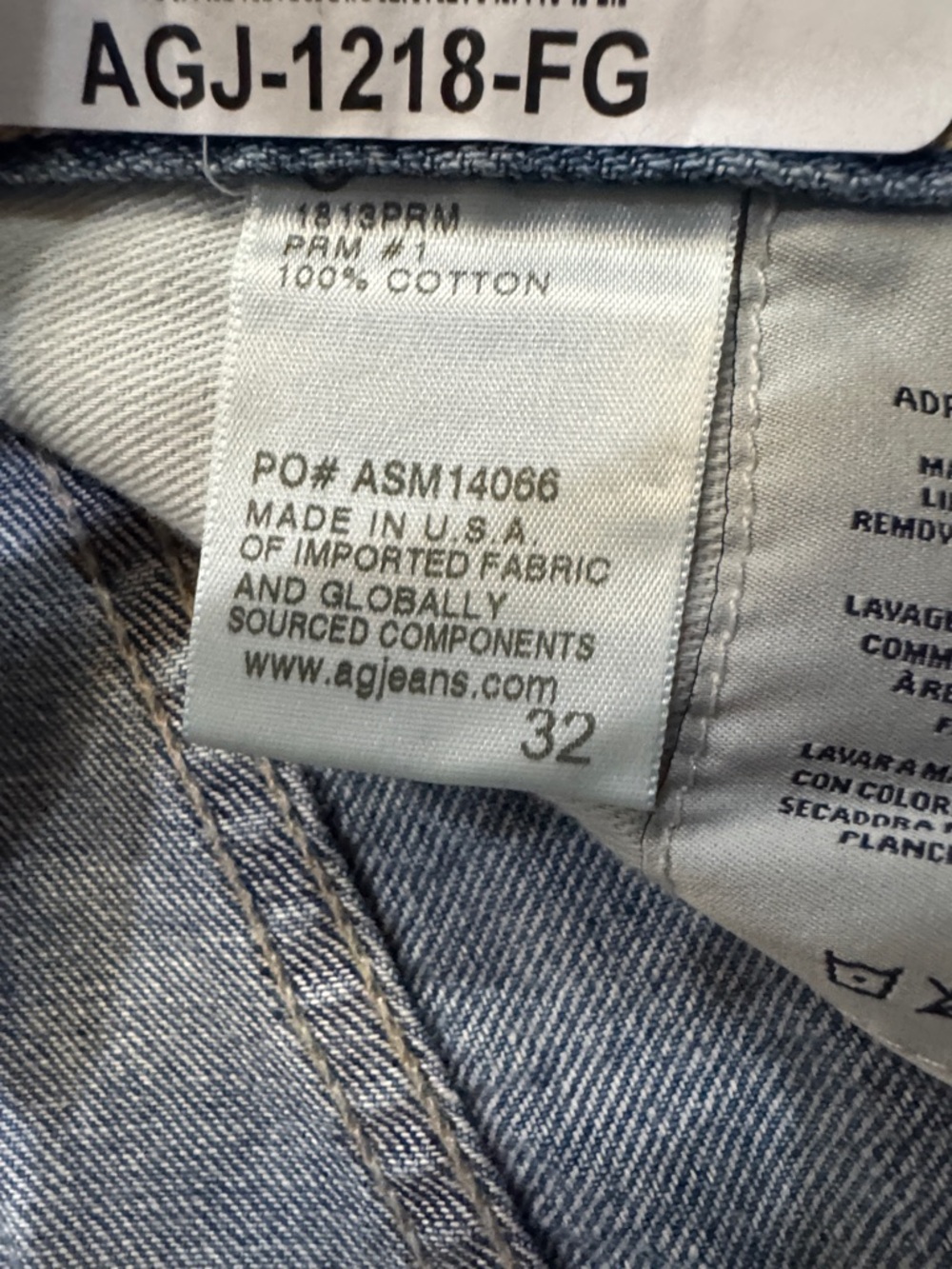 Ag Adriano Goldschmied Men's Straight Leg Denim Jeans - Blue Wash - Picture 7 of 9